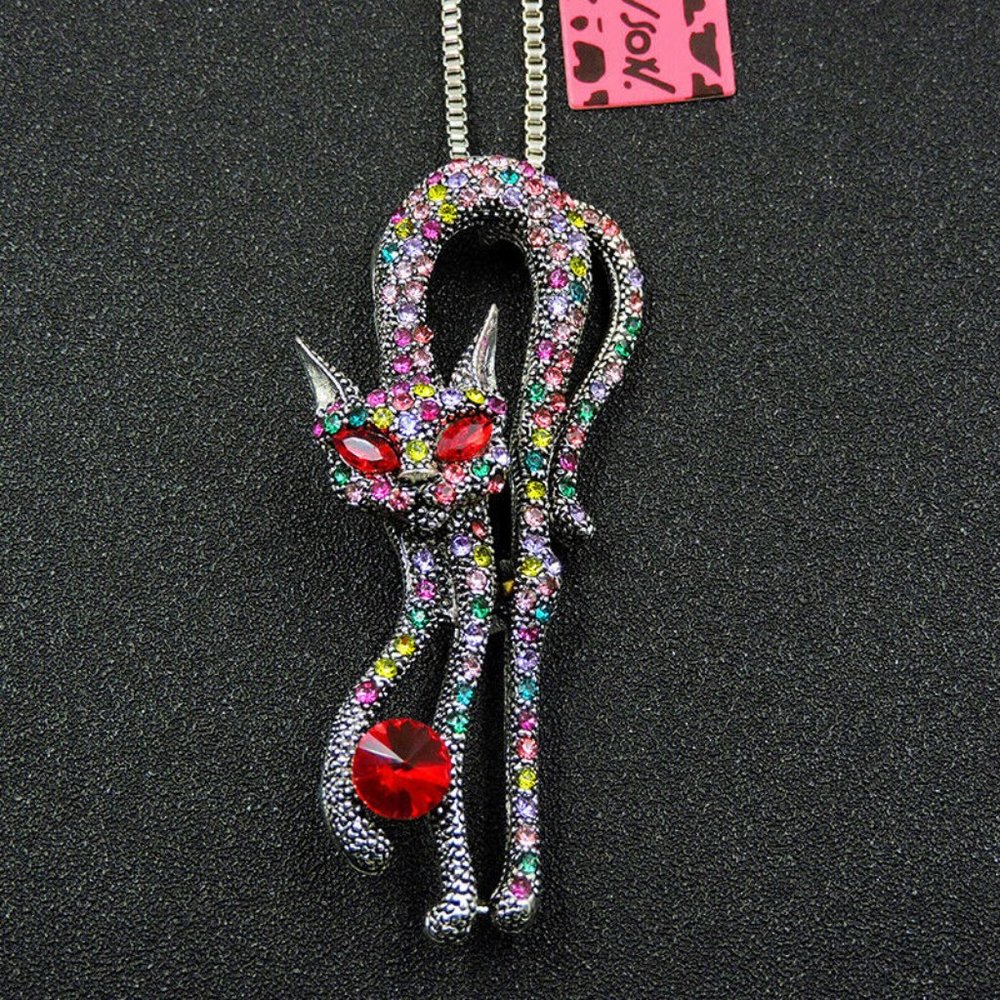 Betsey Johnson Kitty Necklace